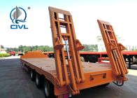 Lowbed semi Trailer With 4 Axles Famous Brand Parts High Strength