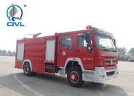 Sinotruk Howo 4x2 Fire Fighting Trucks 8m3 Water Tank 251hp - 350hp