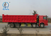 HOWO Manual 8x4 Dump Truck , 30 Ton International Dump Trucks