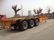 2 / 3 Axles Skeleton Container Semi Trailer Trucks , container transport