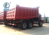 HOVA 60 Ton 6x4 Mining Heavy Duty Dump Truck for Transport , Red