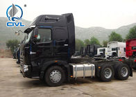 420HP HOWO A7 Prime Mover Truck  Diesel 6x4 Transport Trucks Wild Black Tractor Head
