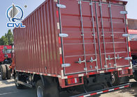 Professional Euro II Cummins Engine Red Light Duty Box Truck New Light Box Cargo Truck