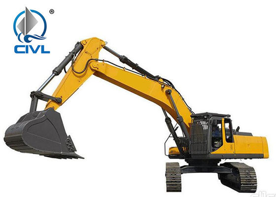 25Ton XCMG XE245C Hydraulic Crawler Excavator Yellow Color High Productivity