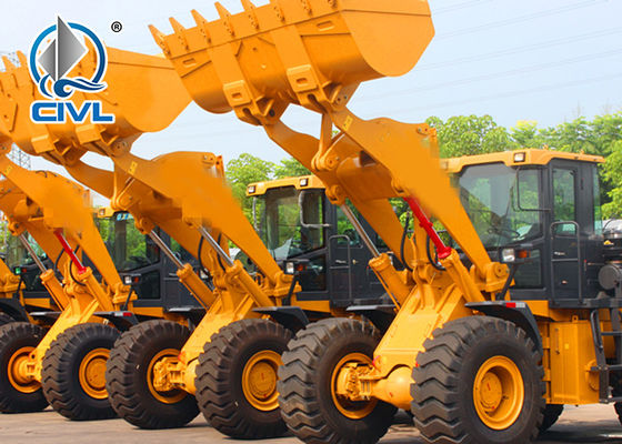 Powerful Pulling Force Compact Wheel Loader With Four Wheel Drive 50kn
