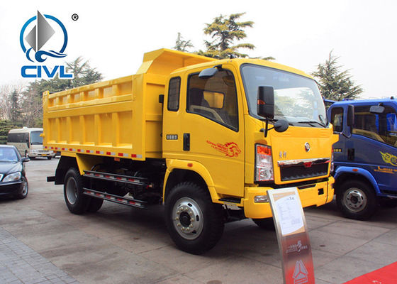4 Wheel Mini Light Dump Truck Light Duty Trucks Safety 1-10 Tons Yellow Color lightduty commercial truck