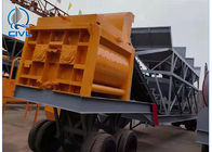 Mobile Concrete Batching Plant / Mobile Mixing Plant / Towable Batching Plant / YHZS90 Plant Trailer