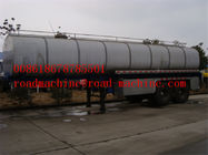 White Color Liquid Tanker Truck , Oil Fuel Tank Truck 371hp 20 - 25m3