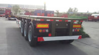 20 Feet And 40 Feet Flat Deck Semi Trailer Trucks With 12 Tires Cimc Sinotruk