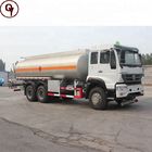Euro 2 Standard 20000 Liters Fuel Liquid Tanker Truck / SINOTRUK HOWO 6X4 Oil Tank Truck