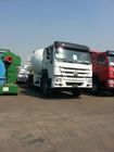 Sinotruk Howo 8m3 Concrete Mixing Transport Trucks 380 HP 6 X 4 10 Wheel Tyre,In White Color