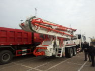 Sinotruk 6 x 4 38m 39m  Howo Concrete Pump Truck 336hp With 10 Wheel White Color