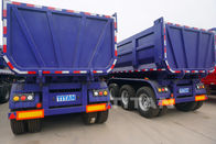 3 axles dumper aggregate side dump tipping trailers 45cbm tipper gooseneck grain dumping semi trailers for sale
