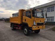 Sinotruk Homan 4x2 10 Ton Dump Truck Yellow color Wheelbase 3450mm