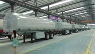 28 Ton Oil Tank Small Semi Trailer Trucks With 3 Apartments And Pipe