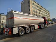 35000L 3 FUWA Axle Aluminum Fuel Tank Semi Trailer Trucks Stainless Steel Oil Tank Truck