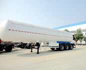 58CBM 50 Tons Aluminum Semi Trailer Trucks Stainless Steel For Lpg Transport