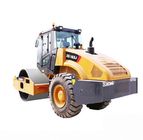 16t Earth Roller Compactor Machine / Yellow Road Maintenance Equipment