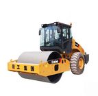 16t Earth Roller Compactor Machine / Yellow Road Maintenance Equipment