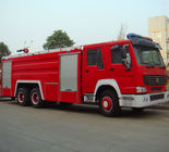 6x4 10m3 Fire Fighting Truck , Diesel Powered Heavy Duty Trucks