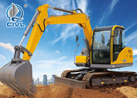 Diesel 0.34m³ Hydraulic Crawler Crane XCMG XE80 for Construction , Yellow