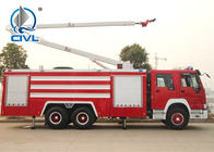 HOWO 6x4 12m3 371HP Fire Fighting Truck Water Tank With Pumps Ladders EUROIII