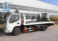 5 Ton Flatbed Tow Truck In White  Howo Obstacle Heavy Duty Tow Trucks Flatbed Wrecker Carrier  Road Rescue Vehicle