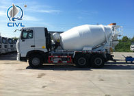 6 x 4 Driving Cement Mixer Truck Concrete Mixing Equipment With 10 CBM Mixer Tank  10 Speeds