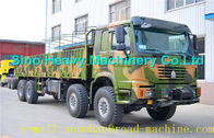 SINOTRUK HOWO  8x8 All Wheel Cargo Truck 371HP heavy duty box truck EUROII/III LHD RHD