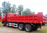 8 X 4  Heavy Duty Dump Truck 420 HP Engine  80 T Loading Capacity Tipper truck read color