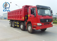 380HP 8x4 Heavy Duty Dump Truck HOWO A7 , Unloading Dump Trucks