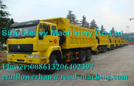 Dumper Sinotruck Howo SWZ 6 X 4 Heavy Dump Truck 12.00R20 Radial Tire Co - Driver 50km/H  Yellow