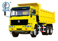 Dumper Sinotruck Howo SWZ 6 X 4 Heavy Dump Truck 12.00R20 Radial Tire Co - Driver 50km/H  Yellow