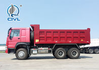 Transport Blue / Yellow / Red HOWO 6 x 4 Dump Truck 25 ton ZZ3257N3647A