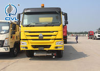 380 Horsepower Oil Tanker Truck 6x4 HOWO fuel tank truck euro II  tank volume 38000L Yellow color