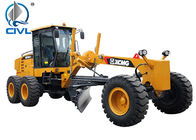 Customized 15000kg Small Motor Graders GR165 with D6114 Engine , Yellow
