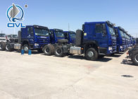 Euro II / Euro III Sinotruk  6 X 4 Tractor Truck Emission Standard Zz4257s3246v Understated Luxury