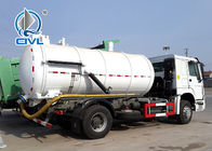 new HOWO 4x2 8M3 Vacuum Sewage Suction Tanker Truck For Sale 266hp engine