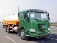 6 x 4  Driving 260HP Fuel Tanker Trucks With Carbon Steel Tank