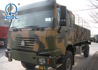 Military 4 X 4 Heavy Cargo Trucks All Wheel Drive With EURO III Emission Standard ArmyGreen Colour