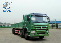 SINOTRUK HOWO 8x4 Heavy Cargo Trucks / Diesel Box Stake Truck , STRONGEST TRACTOR
