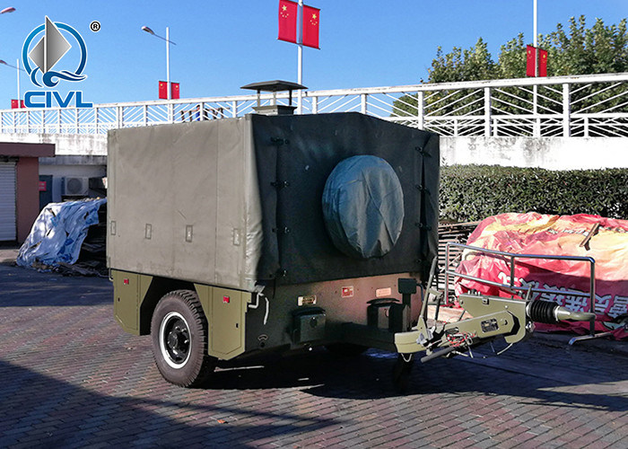 Mobile Field Kitchen Trailer 1.8 Tons Uniaxial Fleet Food Truck