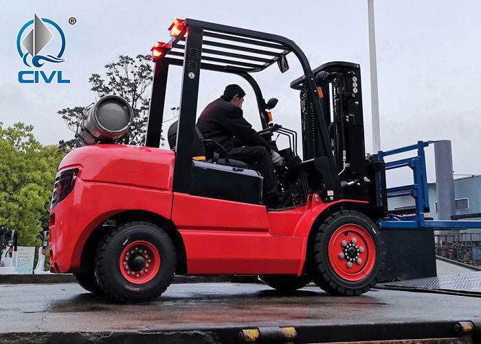 Lpg Forklift With Side Shift Can Go Inside Container 3/3.5 Tons