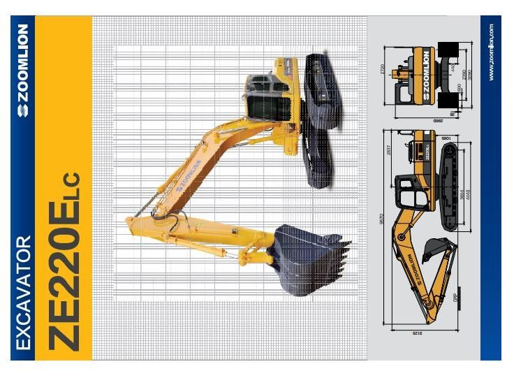ZE220ELC First Hydraulic Excavator Crawler Mounted Excavator Low Consumption