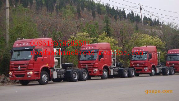 ZZ4257N3237CZ Prime Mover Truck Sinotruck Howo 6 x 2  Tractor Head  420HP Engine, left hand drive