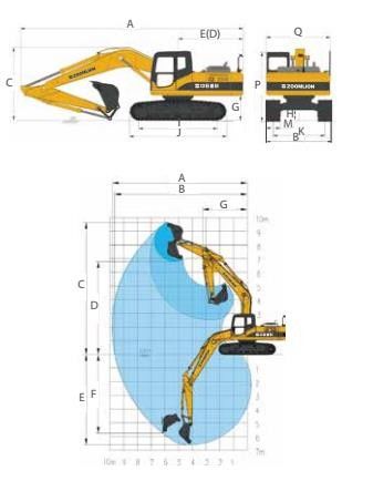 21300kg Hydraulic Crawler Excavator Hydraulic Backhoe Excavator