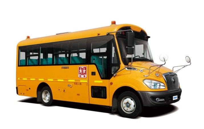 6 - 8 Meters School Bus Safety LHD 30 / 35 Seats Security Strengthen Hard Skeleton