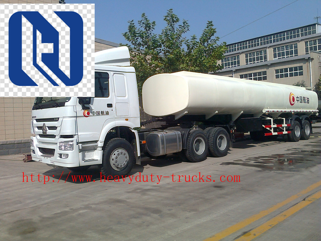 Carbon Steel 20m3 Concentrated Sulfuric Acid Tank Trailer