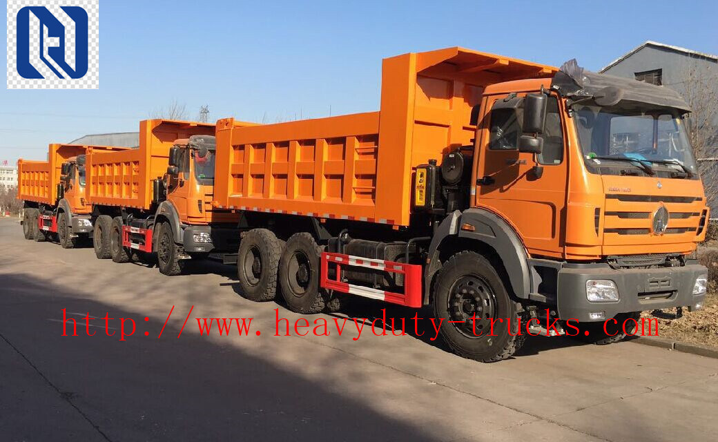 12 Tires Heavy Duty Dump Truck 8x4 25m3 for 50T Sand Load And Mine Project