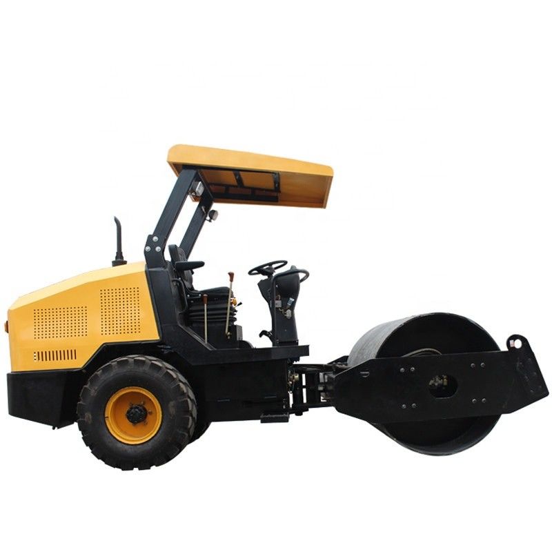 3.5 Tons Hydraulic Single Drum Vibratory Road Roller With Yellow Color